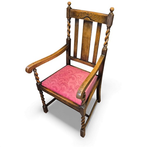 Antique oak hall - oak, carved