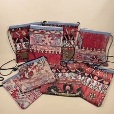 Carpet Bags Set Of 8 Vintage