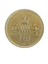 1989 UK Claim of Rights 2 Pound Coin Tercentenary of the Bill of Rights 