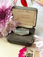 Art Deco Style "Florence" Name Brooch