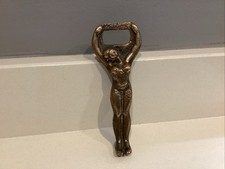 Vintage Solid Brass Naked Lady