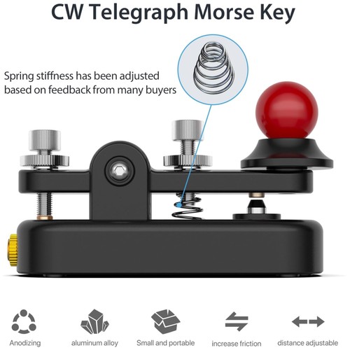 Mini morse code key with - code,