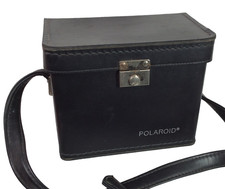 Genuine Vintage Original Polaroid SX-70 Black Camera Carrying Case 1000 BUTTON
