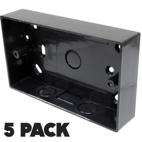 Double back box black 32mm - double,