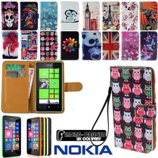 Flip Folio Wallet Leather Stand Magnetic Case Cover For Various Nokia Asha Phone