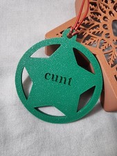 Rude Christmas Tree Decoration