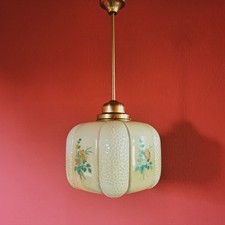 Art Deco Opaline Glass Pendant