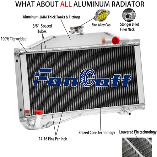 Aluminum row radiator - row,