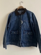 Cord Collar Denim Barn Jacket