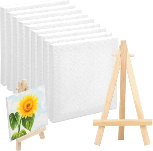 Mini canvas and easel - canvas,