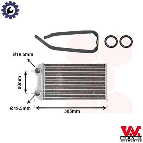 Heat exchanger interior - heat,