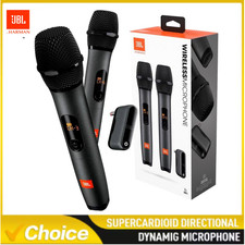 JBL Wireless Microphone System Set - 2 Pack for Karaoke Singing Cordless Mic New
