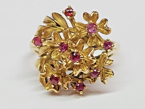 Vintage 18k gold textured - 18k,