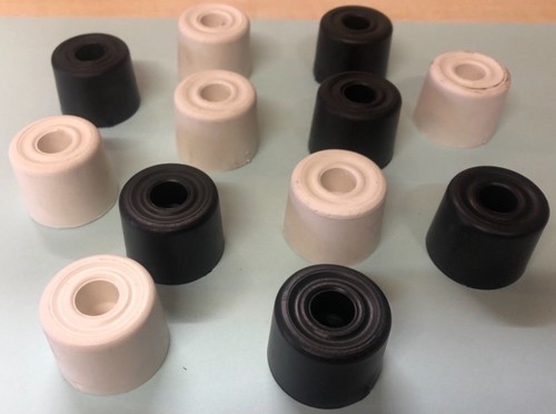 28mm black white rubber - or,