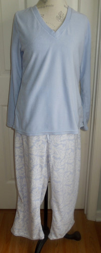 Soft comfy blue white - white, laura