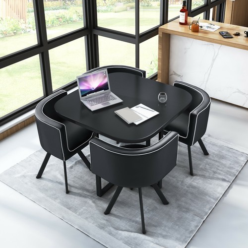 Wood dining table - wood, chairs