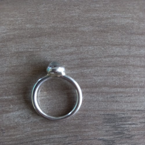 Pandora silver moonstone ring - silver,