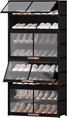 Tier shoe cabinet with - 9,