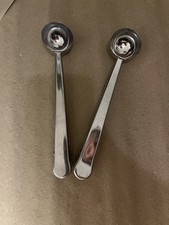 Two Stainless Steel Coffee & Tea Scoops With Bag Clips VGC