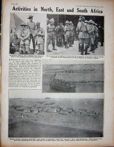Old antique print 1915 ww1 - 1915,