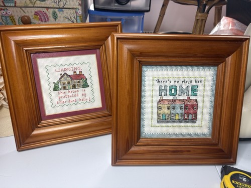 Vintage framed cross stitch - 2,