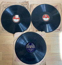 3 x 8" Edison & Broadcast 78RPM with original covers