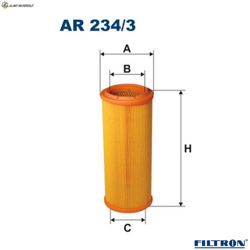 Air filter 234 for - air, fiat