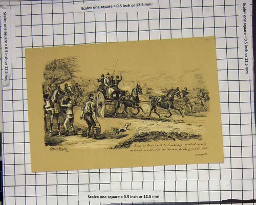Original old antique - antique, print