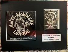 ANTI NOWHERE LEAGUE- SIGNED