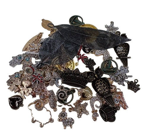 100 mixed pendant charms - pendant,