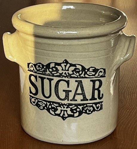 Moira stoneware sugar jar hand - sugar,