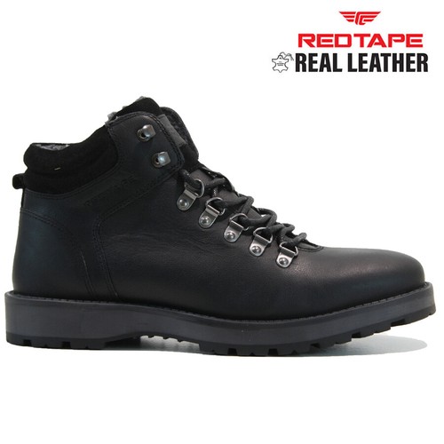 Mens leather fur walking - leather,