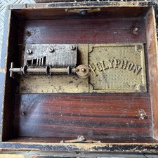 Vintage 1800's German Polyphon by Anglais. Spares or Repairs 