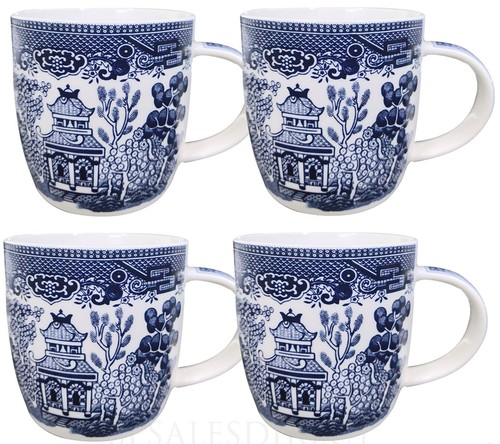 Blue willow barrel - 4x,