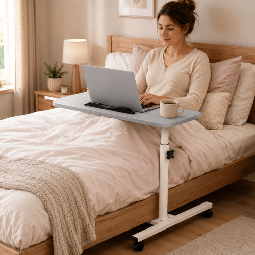 Adjustable overbed table - overbed,