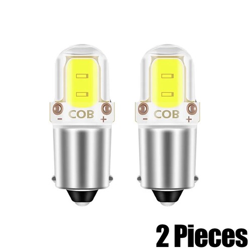 White ba9s cob led bulb - 2x,