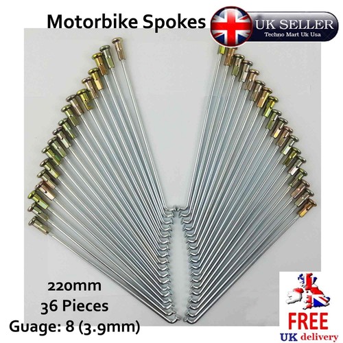 Motorbike spokes 220mm nipple - motorbike,