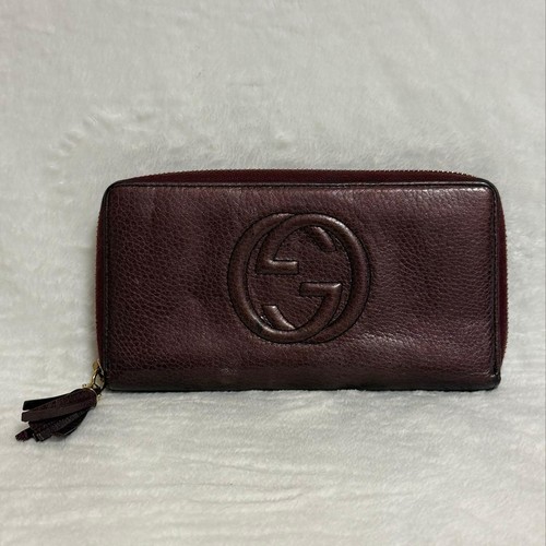 Gucci long wallet round zipper - wallet,