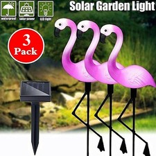 Solar Power Pink Flamingo