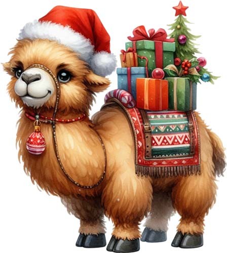 Christmas funny camel wall - funny,