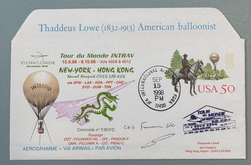 Concorde fdc tour monde - du,