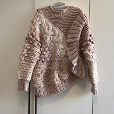 Women’s Topshop Knitted Jumper Pale Pink UK Size Medium