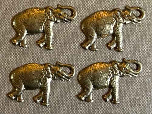 Vintage brass elephant - brass,