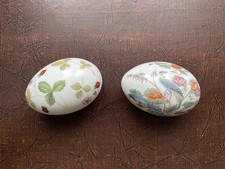 Wedgewood egg trinket boxes