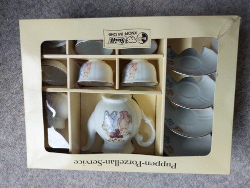 Steiff dolls porcelain tea - dolls-porcelain-tea, set