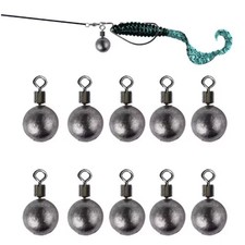 10Pcs 3.5g/5g/7g/10g/14g/20g Fishing Weights Sinkers Drop Shot Fishing Sinker