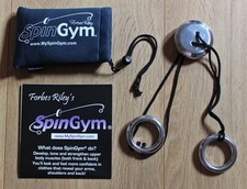 Forbes Riley Spin Gym Portable Fitness Device Silver with a bag