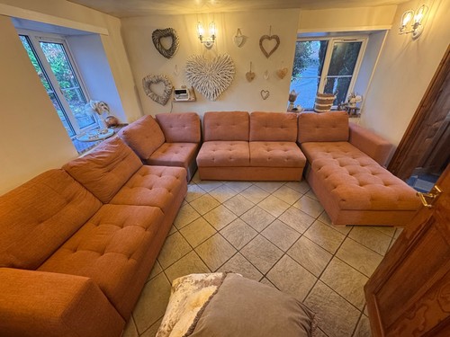 Corner sofa with pull out - , bed