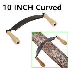 10in Curved Draw Shave Knife Draw Knife Woodworking Debarking Tool For Log Peel