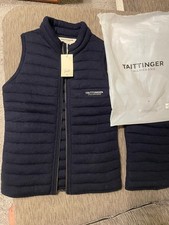 Taittinger gilet body warmer size L Brand New Navy Blue 